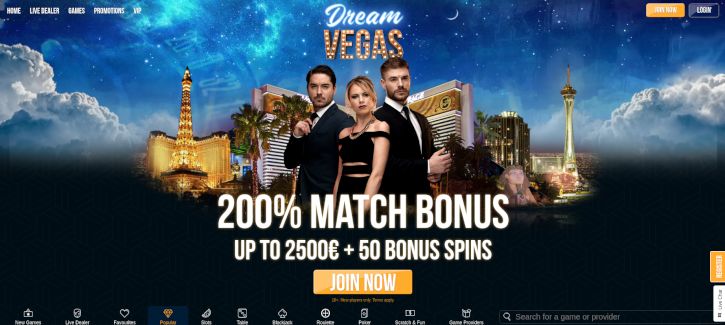 Dream Vegas Casino bonus