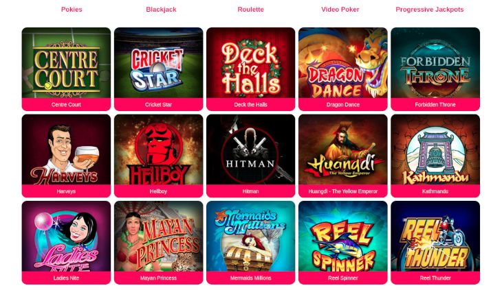 Spin Palace Casino games